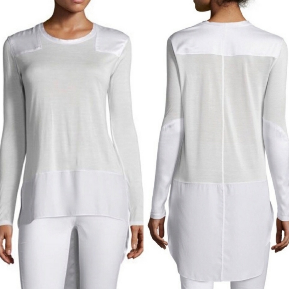 Rag & Bon Riley Long Sleeve Top White XS